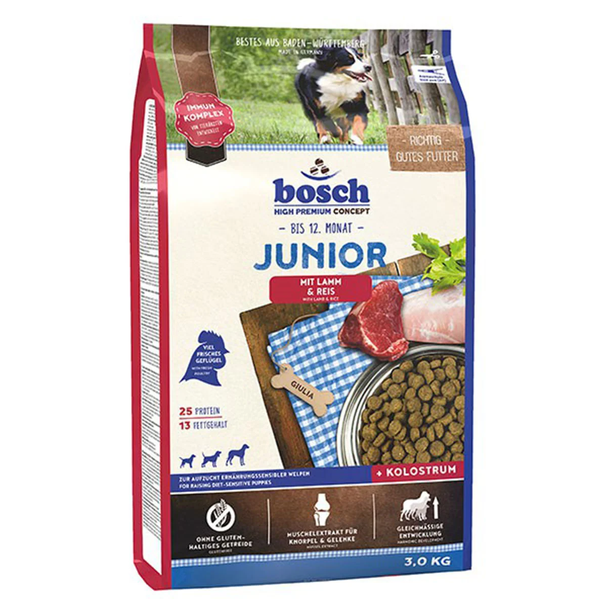 Bosch Hundefutter Junior Lamm & Reis günstig kaufen bei ZooRoyal