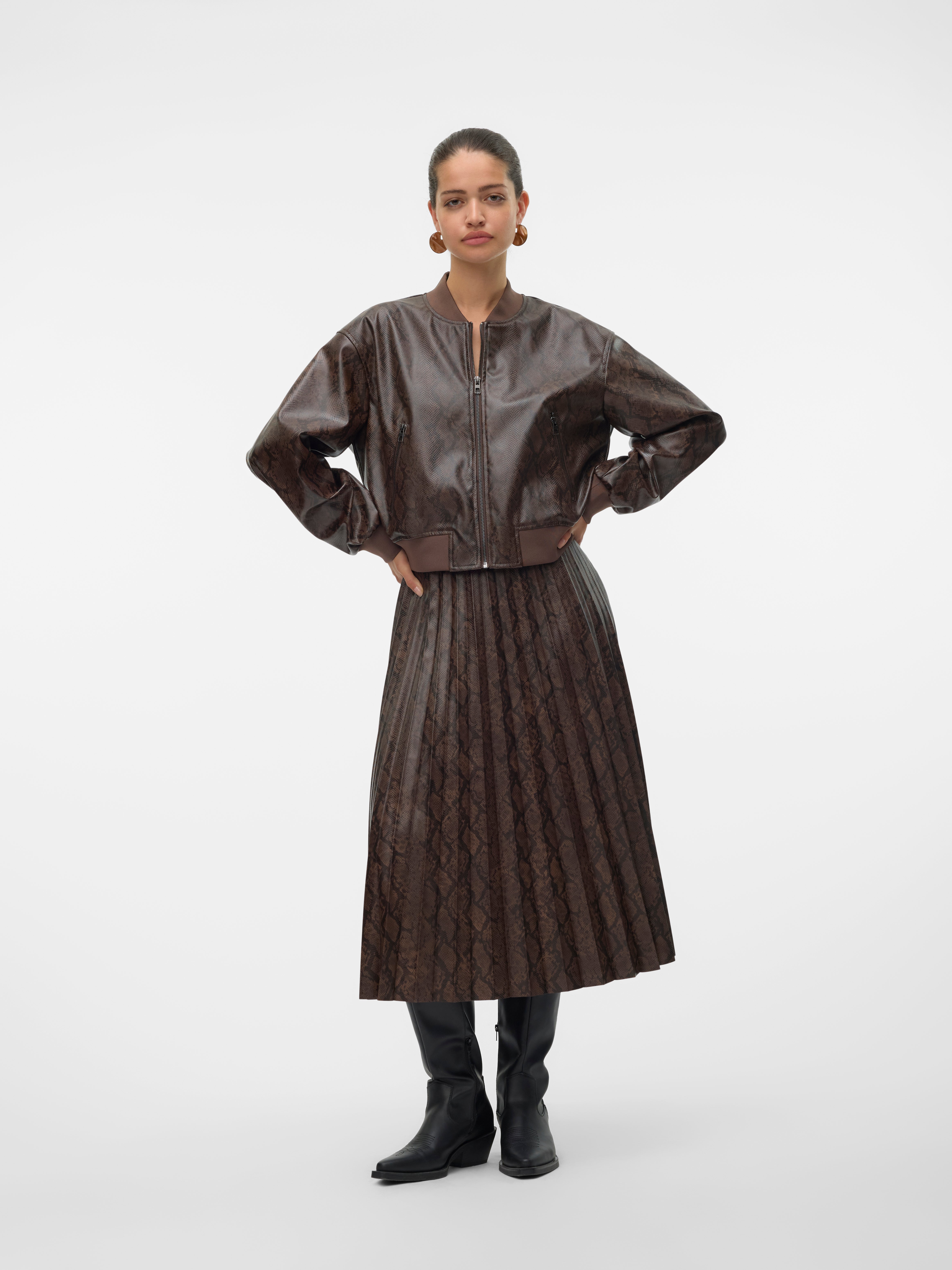 VMNITA Hohe Taille Midirock