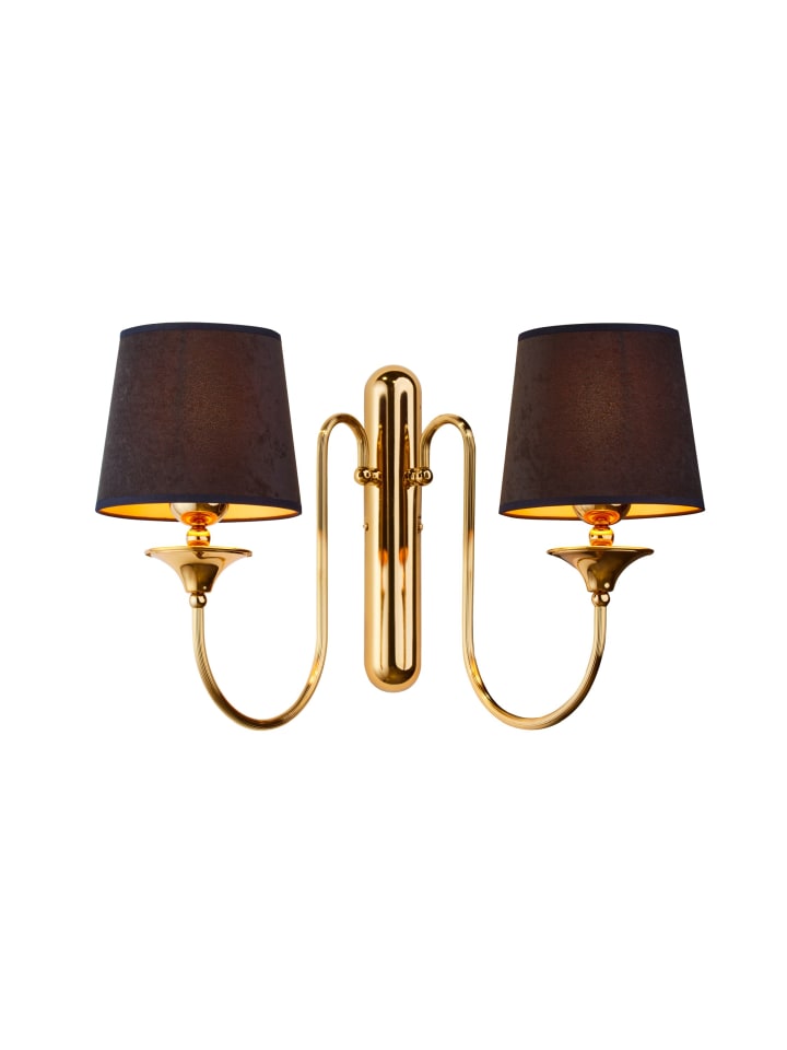 Licht-Erlebnisse Wandlampe in Gold Schwarz günstig kaufen onesize