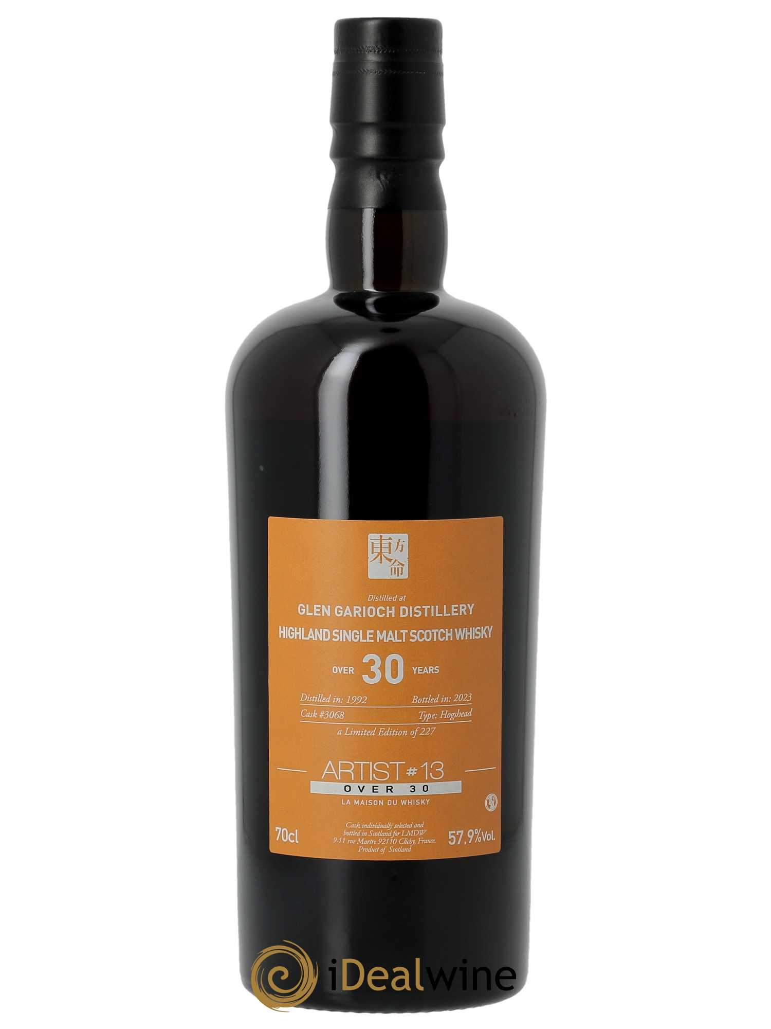 Whisky Glen Garioch Artist 13 Over 30 Spirits Shop Selection  1992 - Lot de 1 Bouteille