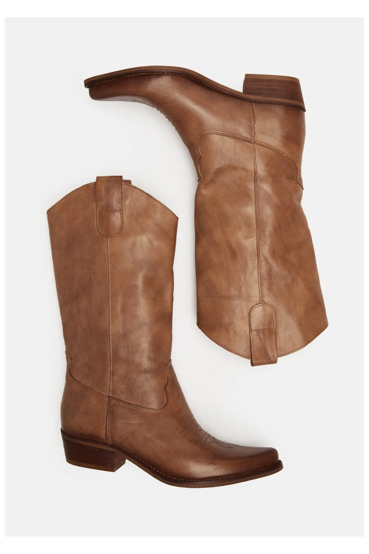 Felmini  Stiefelette - Braun - Blockabsatz