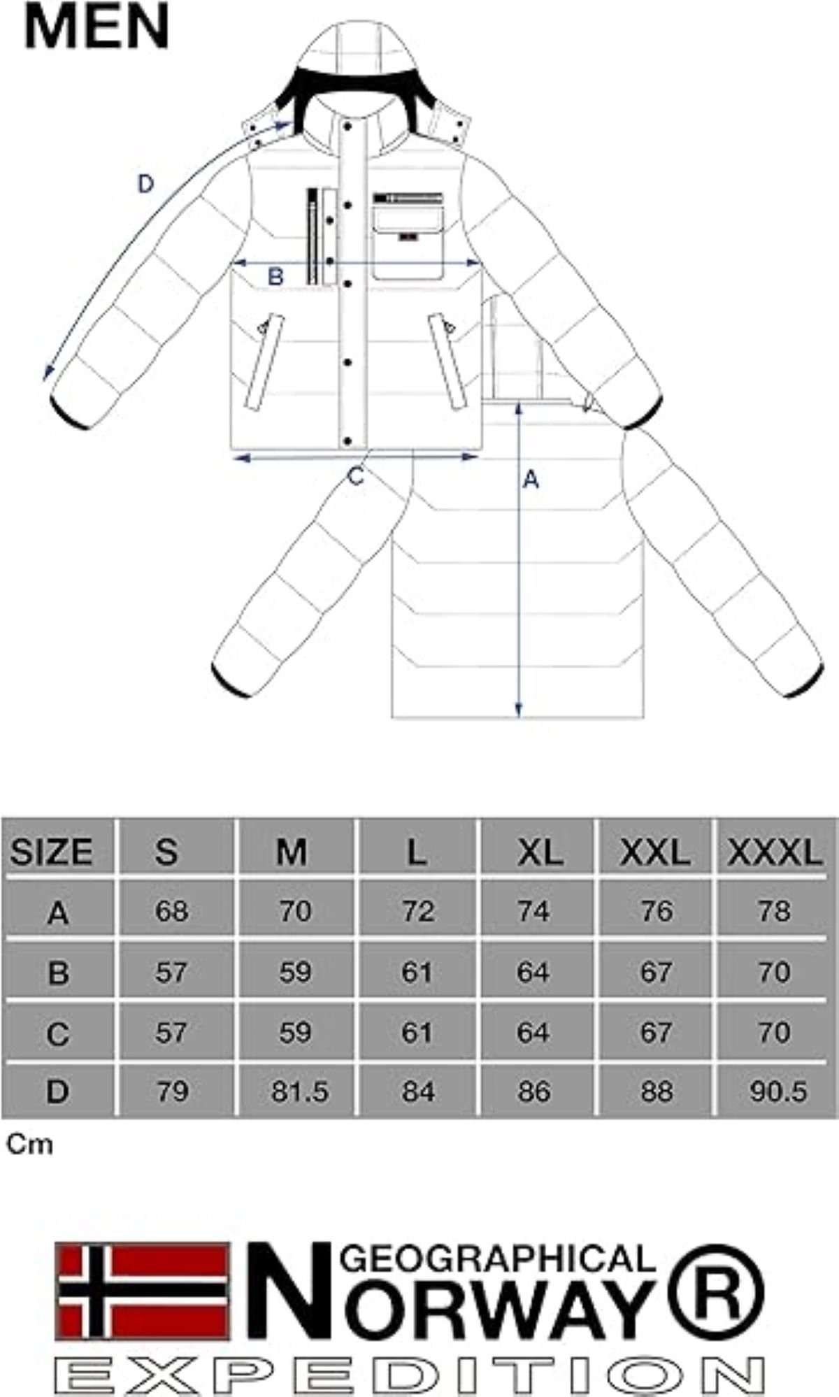 Geographical Norway Winterjacke Herren Outdoor Jacke CITERNIER (Packung, 1-St., S Bis 7XL) Warm gefüttert
