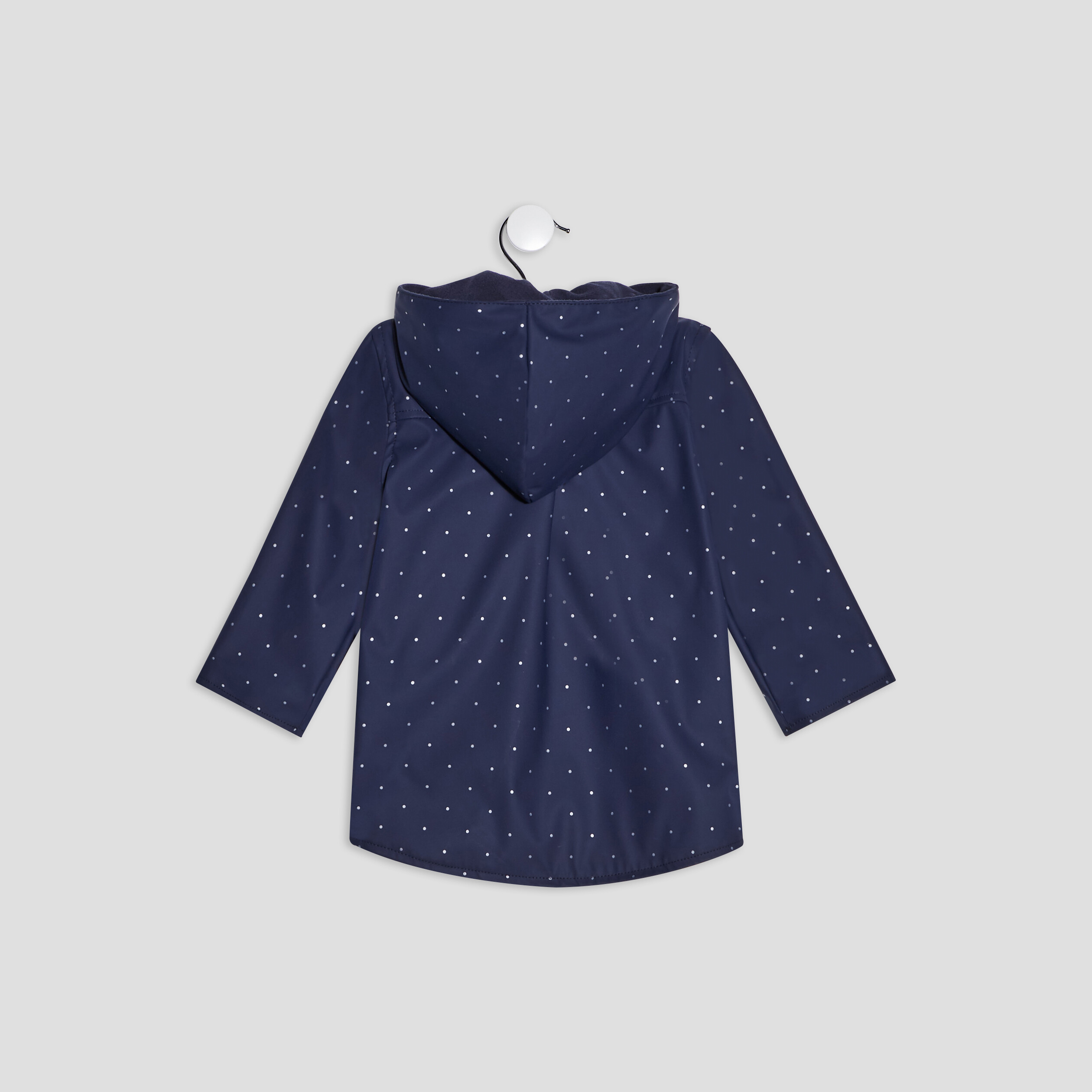 Parka droite à capuche Creeks bleu marine bébé fille | La Halle