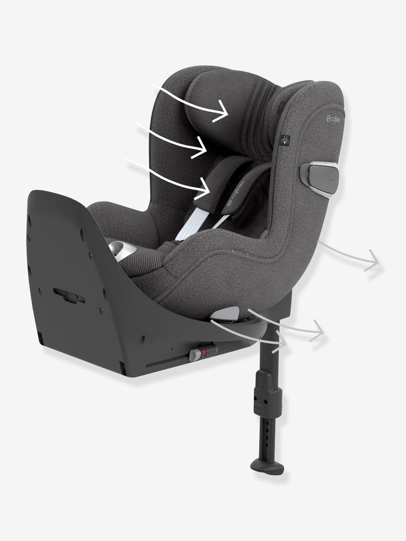 Siège-auto Sirona T i-Size Tissu Plus CYBEX sepia black