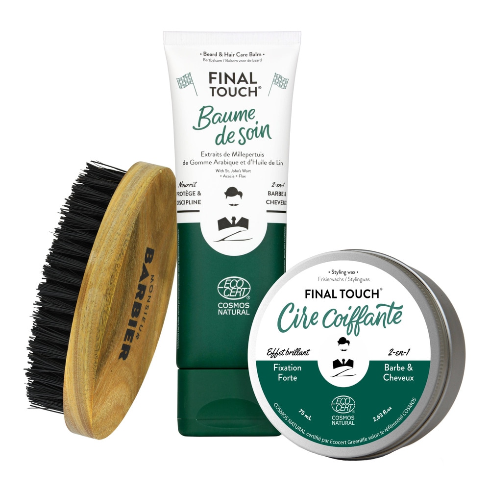 Monsieur Barbier Coffret Perfect Style pour Homme Coffret Cadeau de Soins Coiffants pour Hommes