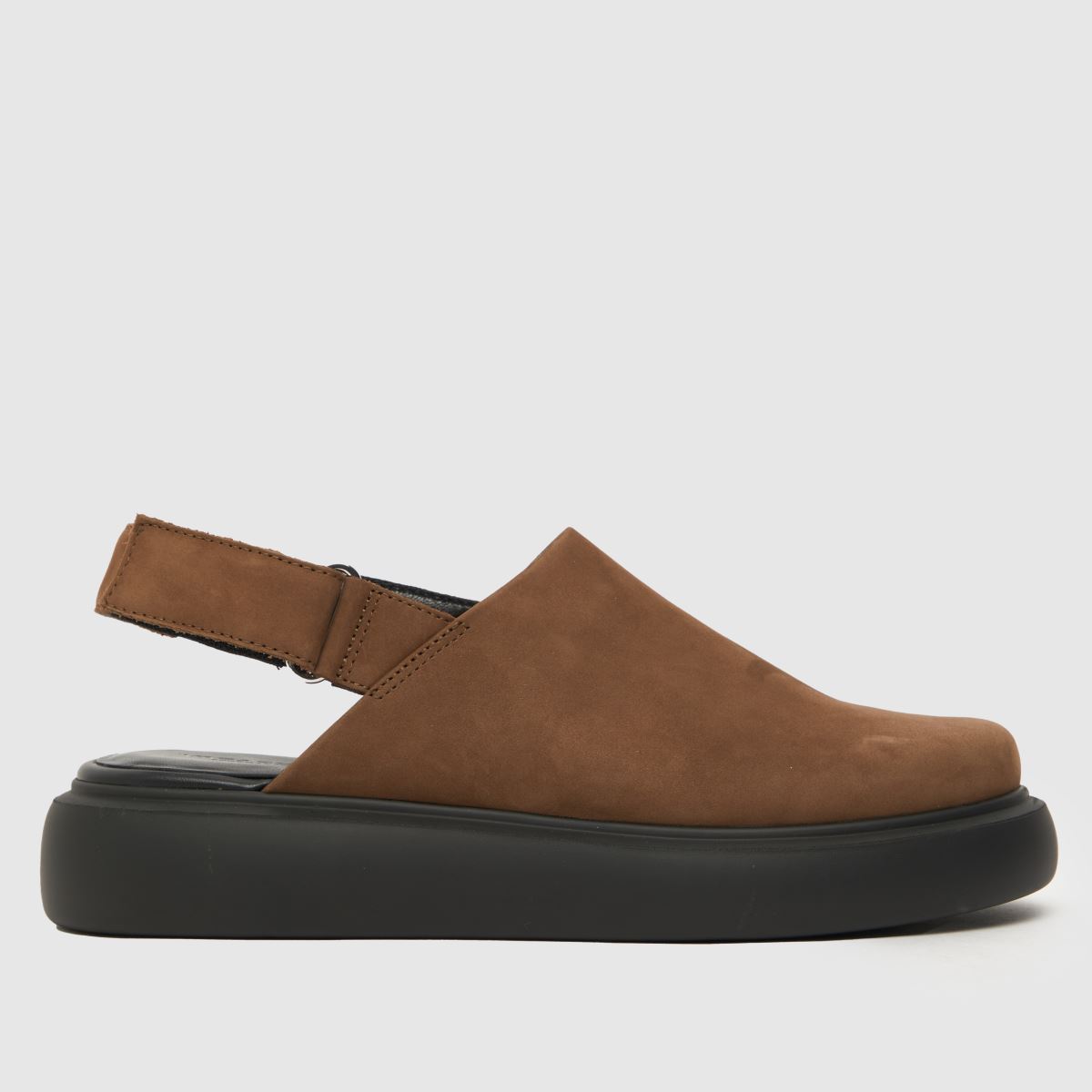 Vagabond Shoemakers – Blenda – Mörkbruna mulesandaler med stängd tå