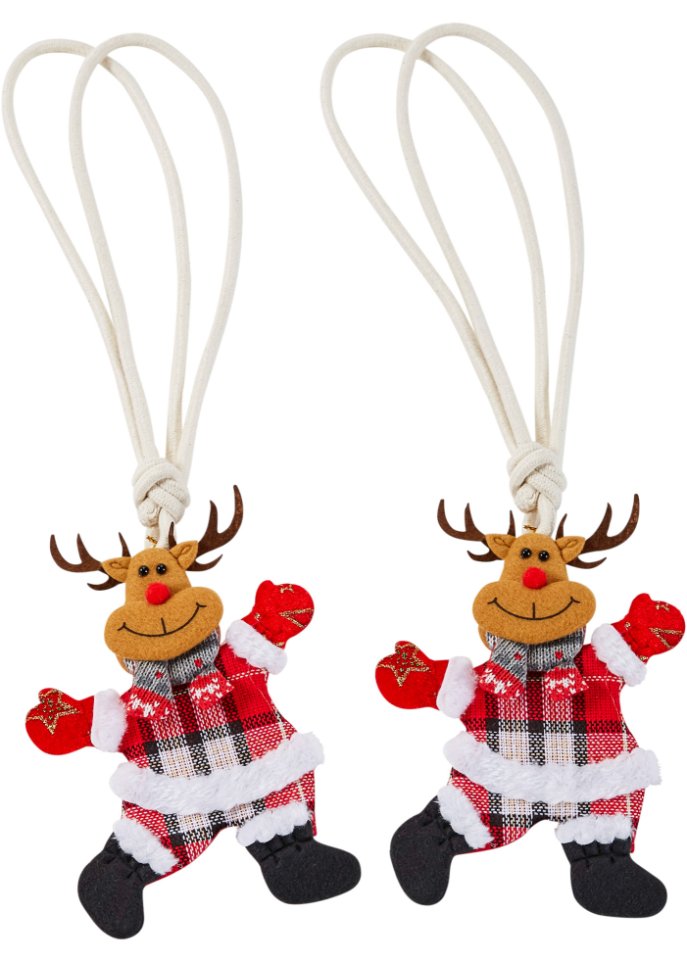 Raffhalter mit Rentier Motiv (2er Pack)