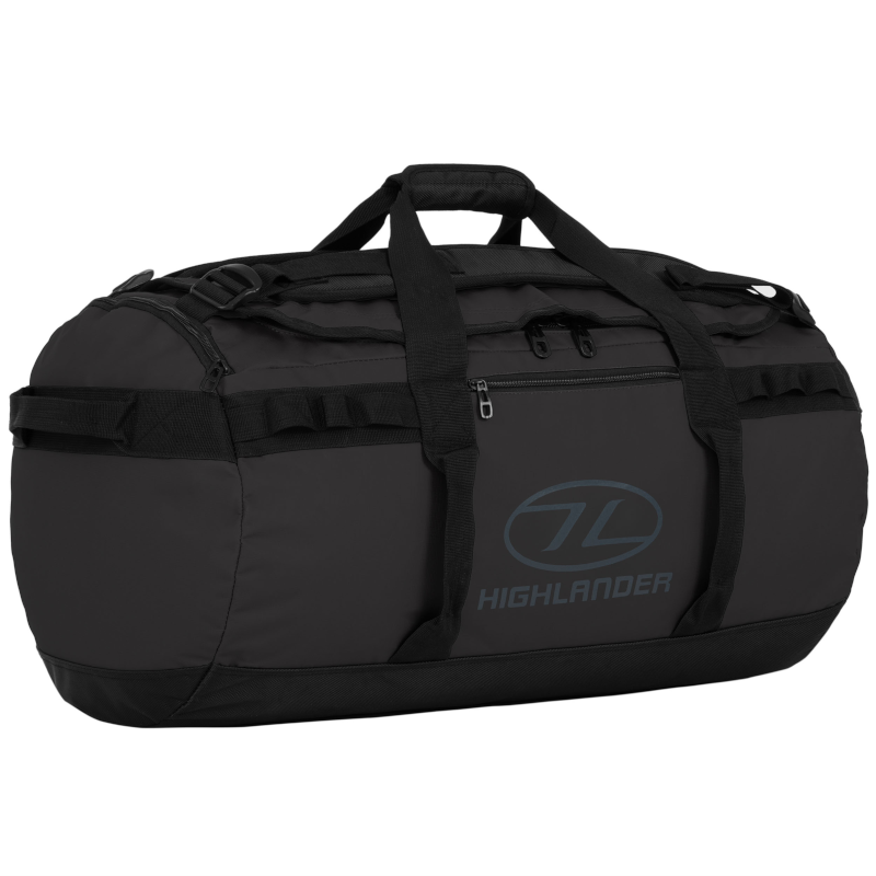 Highlander Storm Kitbag 65 schwarze Wochenendtasche
