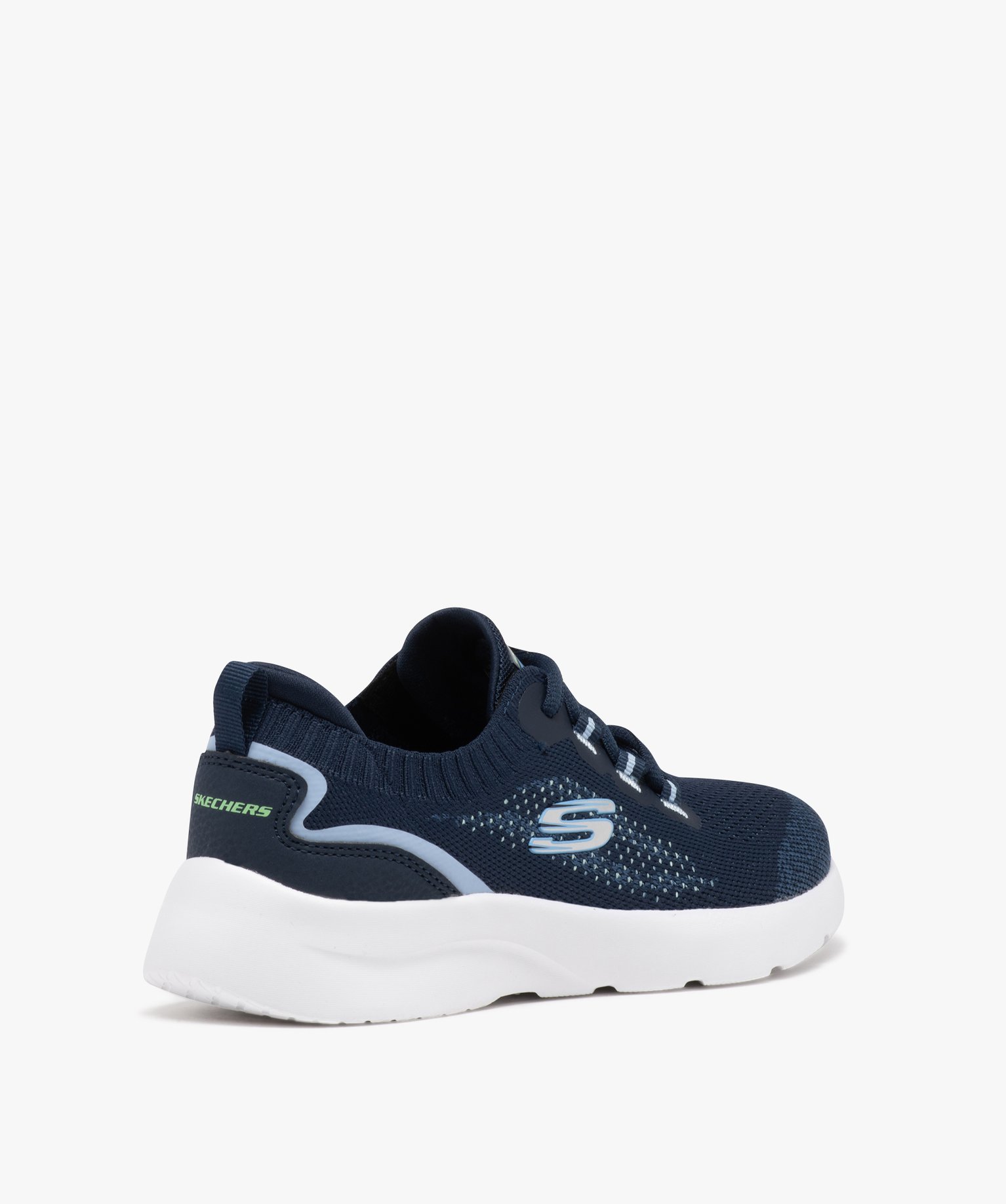 Baskets femme unies running à col élastique - Skechers marine | GEMO