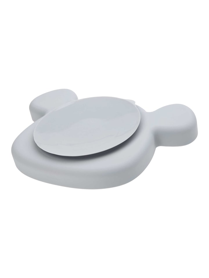 Lässig 3er Set Silikon Geschirrset mit Lätzchen Little Chums in Maus grau günstig kaufen onesize