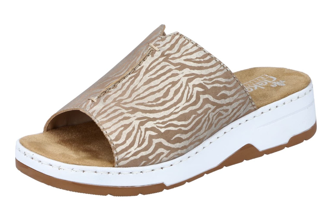 RIEKER Klassische Sandalen taupe FSK Damen Sandalen