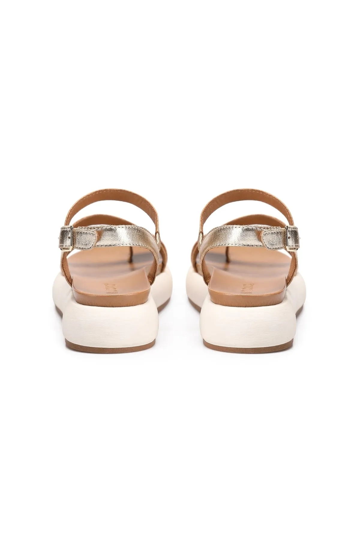 INUOVO  Sandalette - Goldfarben - Flacher Absatz