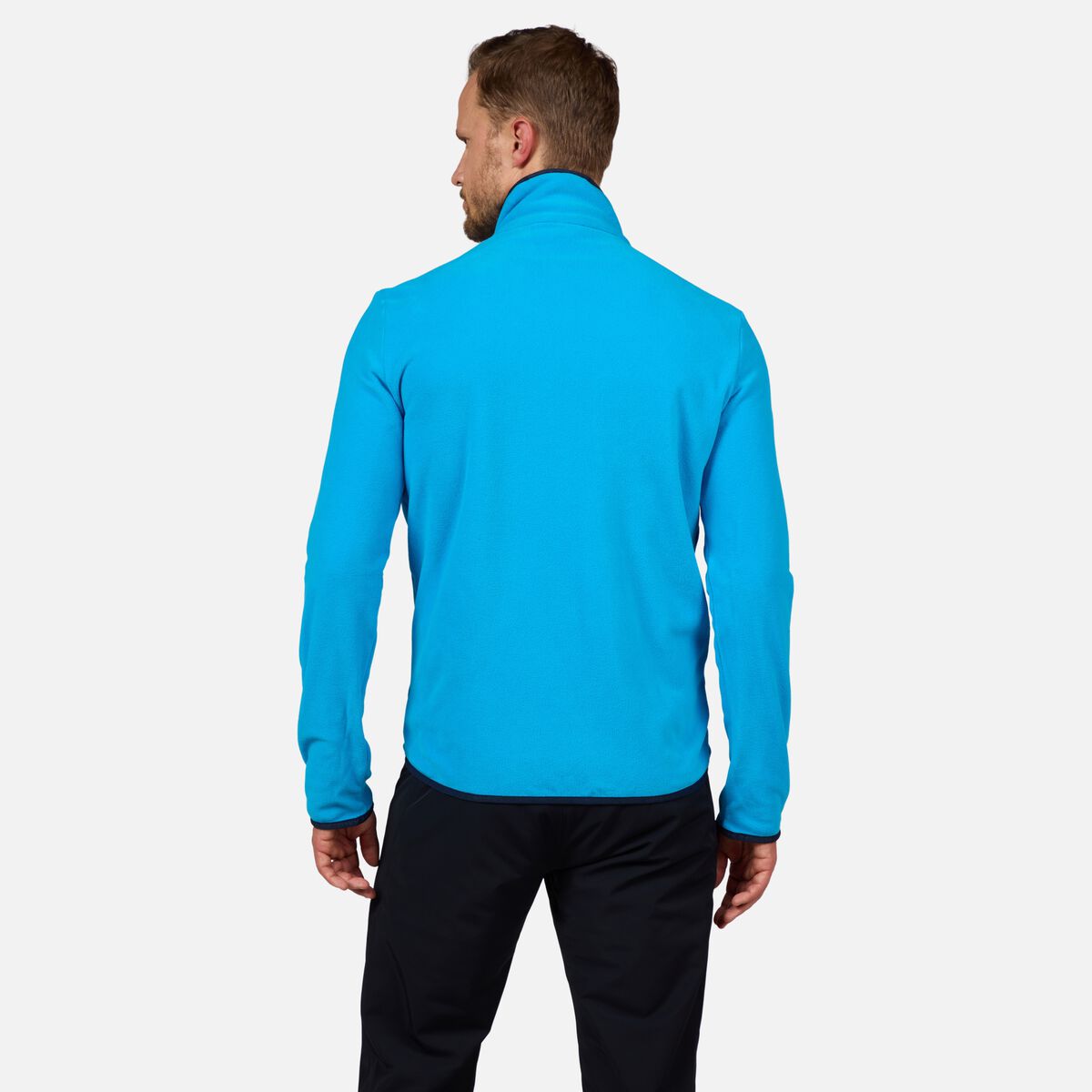 Herrenfleecejacke mit durchgehendem Reißverschluss Strawpile