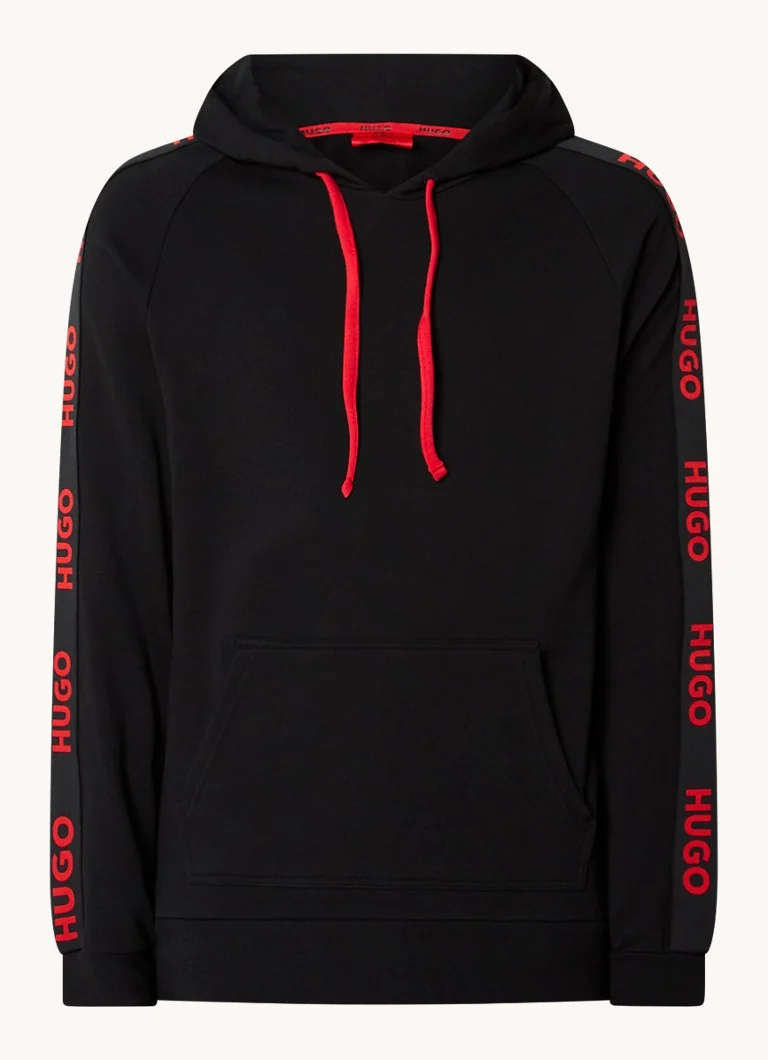 HUGO BOSS Sporty hoodie with logo tape