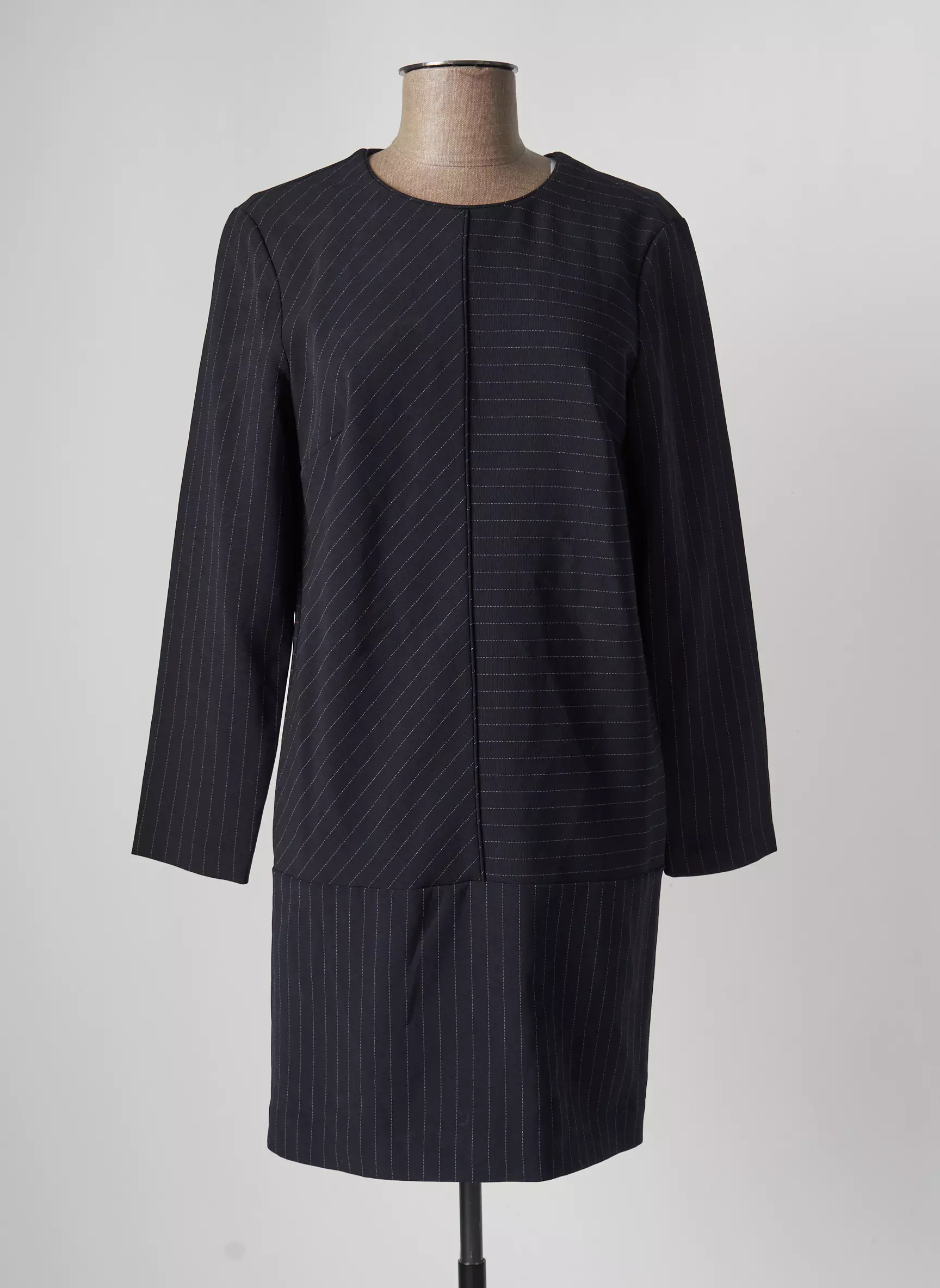 Mango Robes Mi Longues Femme couleur bleu