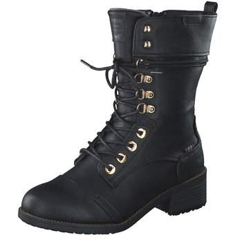 Mustang Schnürstiefelette in schwarz