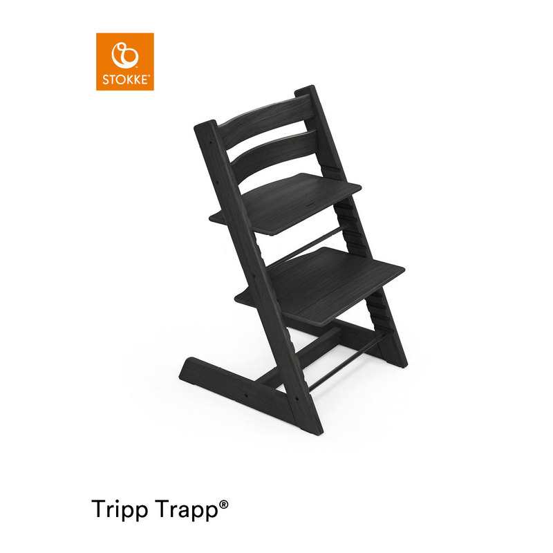 Chaise haute Tripp Trapp en chêne noir Stokke