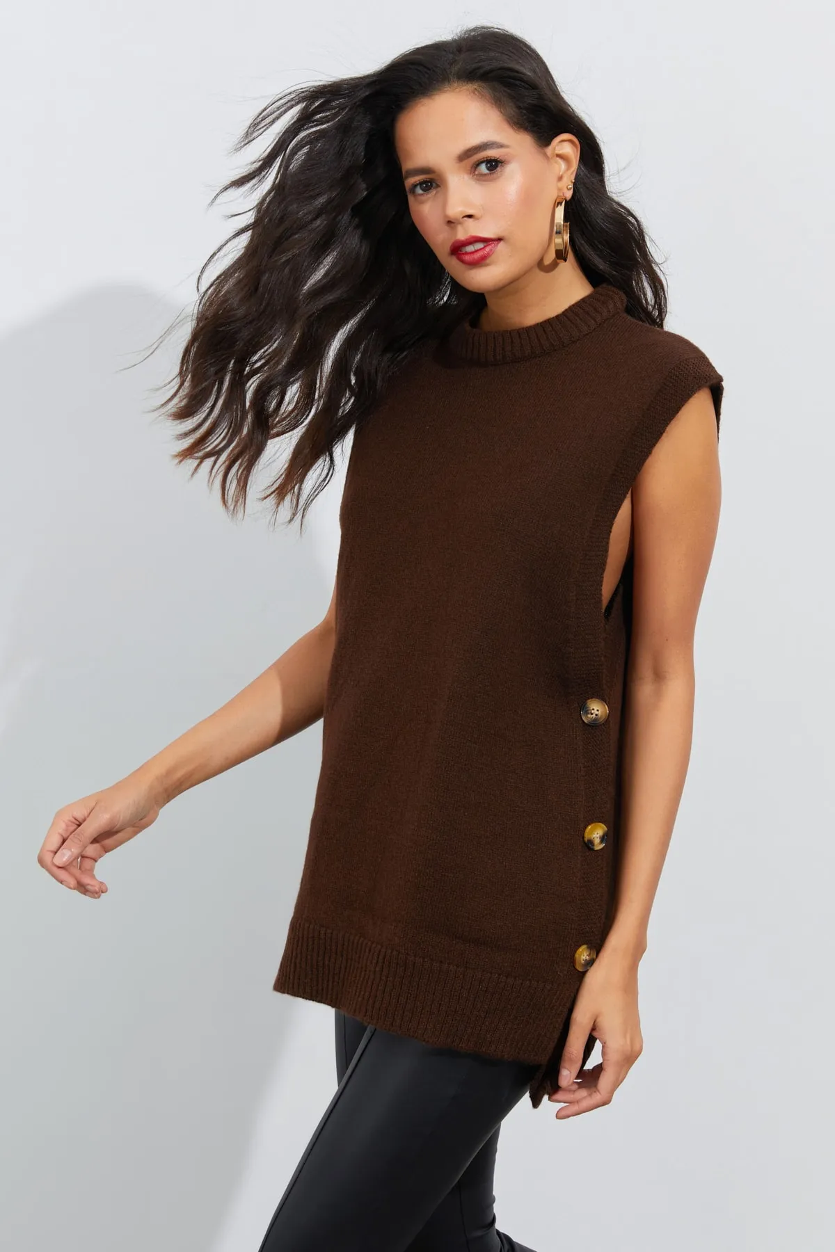 Cool & Sexy  Tunika - Braun - Regular Fit