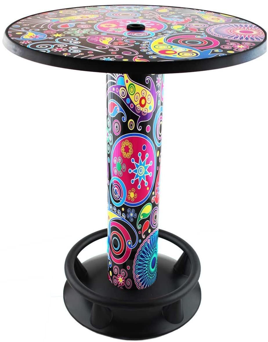 Stehtisch SEVERIN Stehtisch Quick Table Design Floral, Bistrotisch
