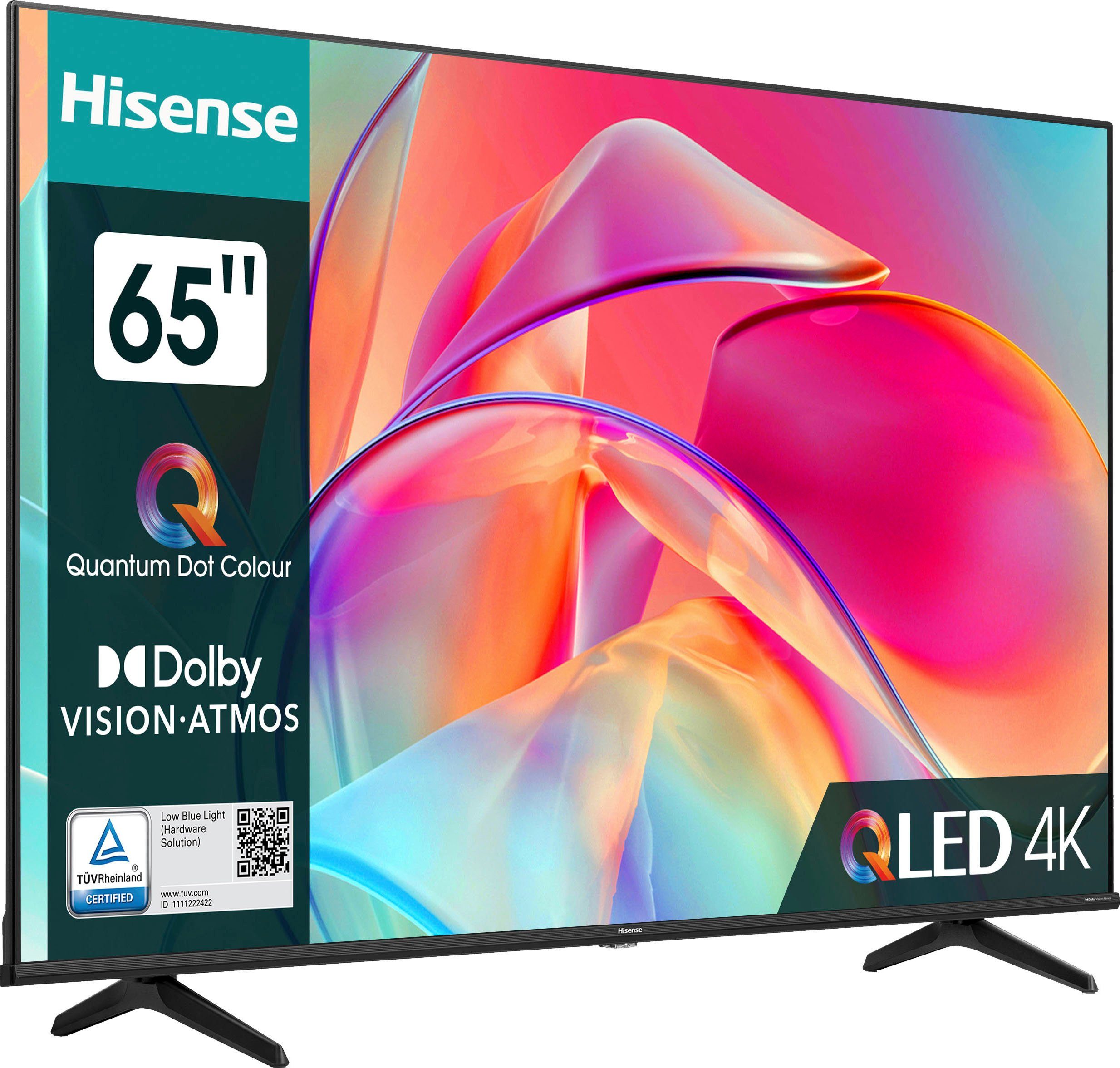 Hisense 65E77KQ QLED-Fernseher (164 cm/65 Zoll, 4K Ultra HD, Smart-TV)