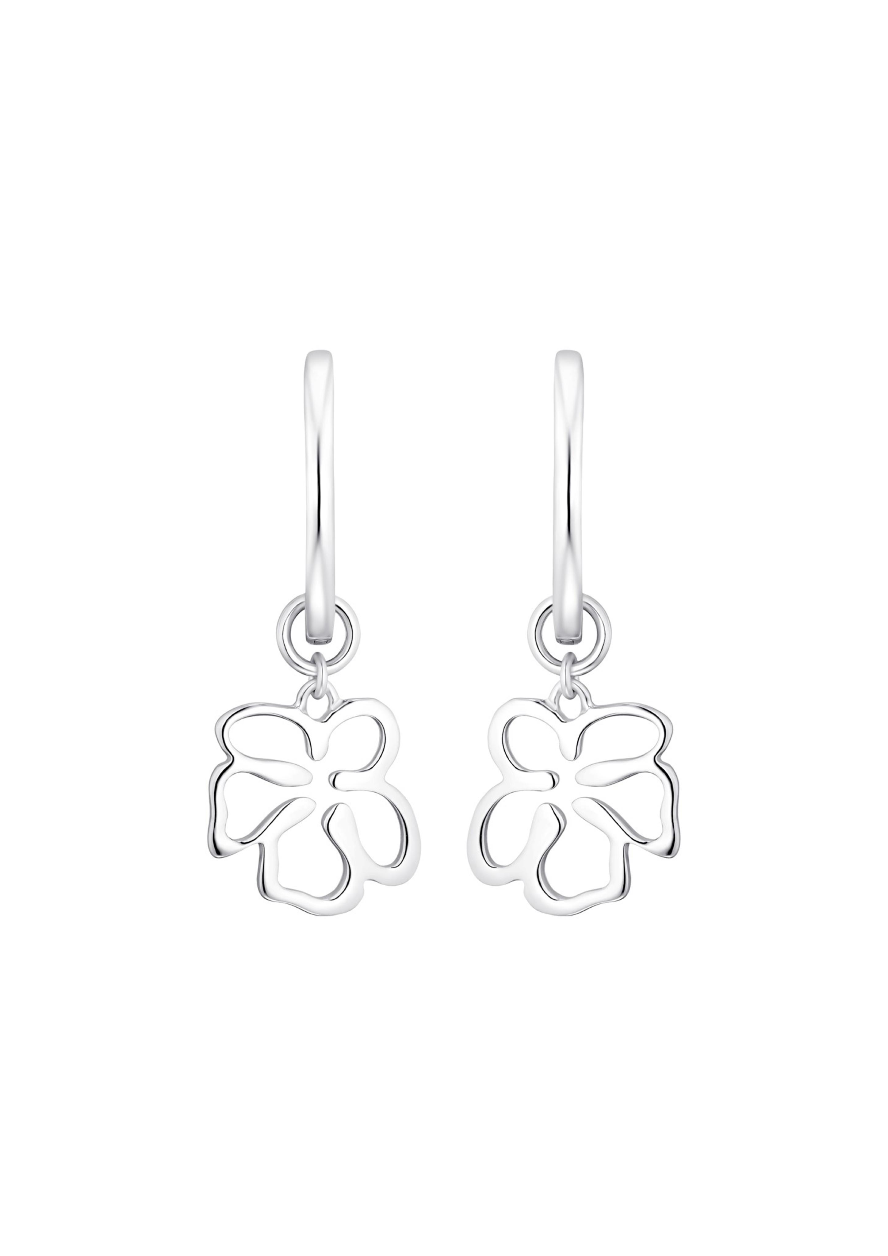 Silber-Creolen Blume  6006379-19