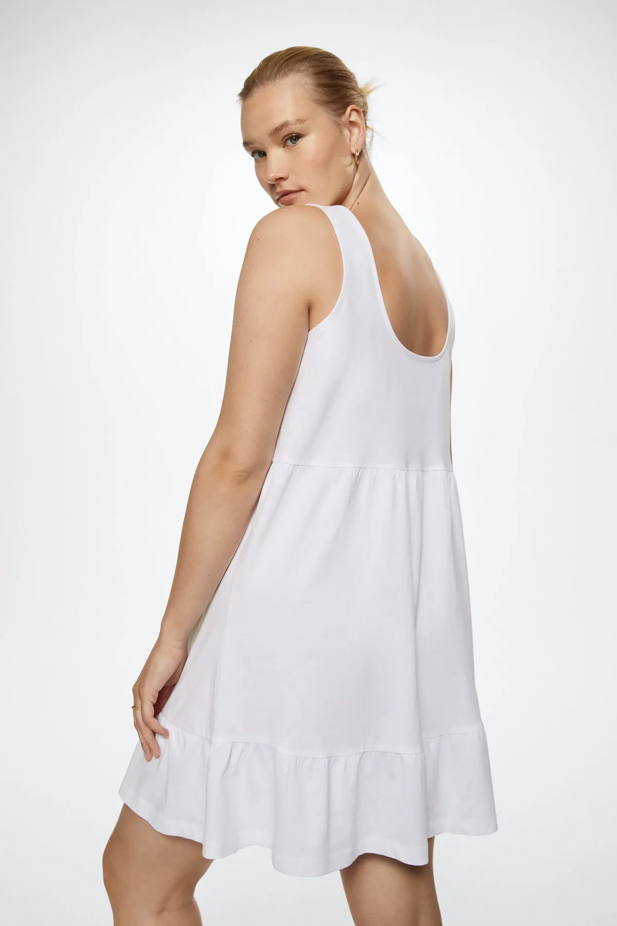 MANGO  Weißes Damenkleid 27038630