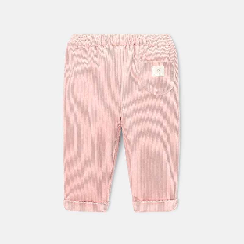 Pantalon en velours côtelé rose mixte Absorba