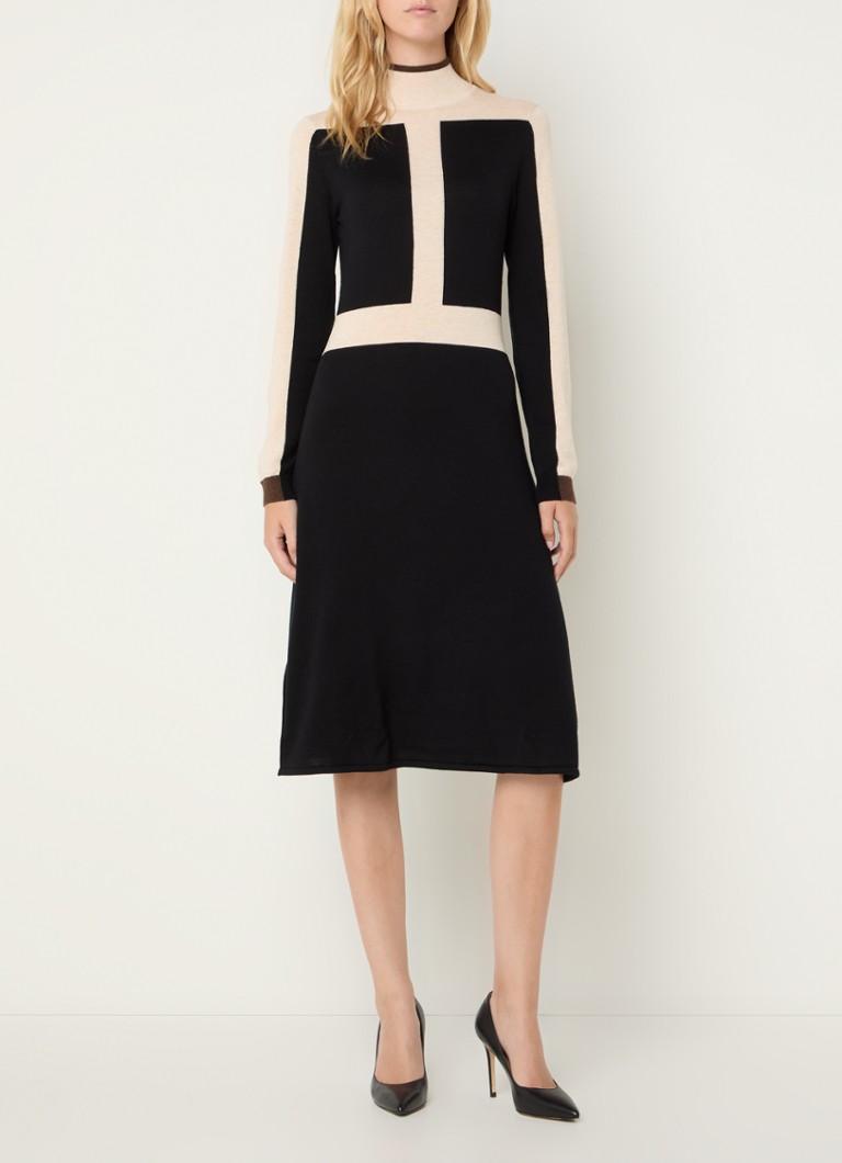 Vestido de punto midi Selma de LKBennett, confeccionado en una fina mezcla de lana merino.