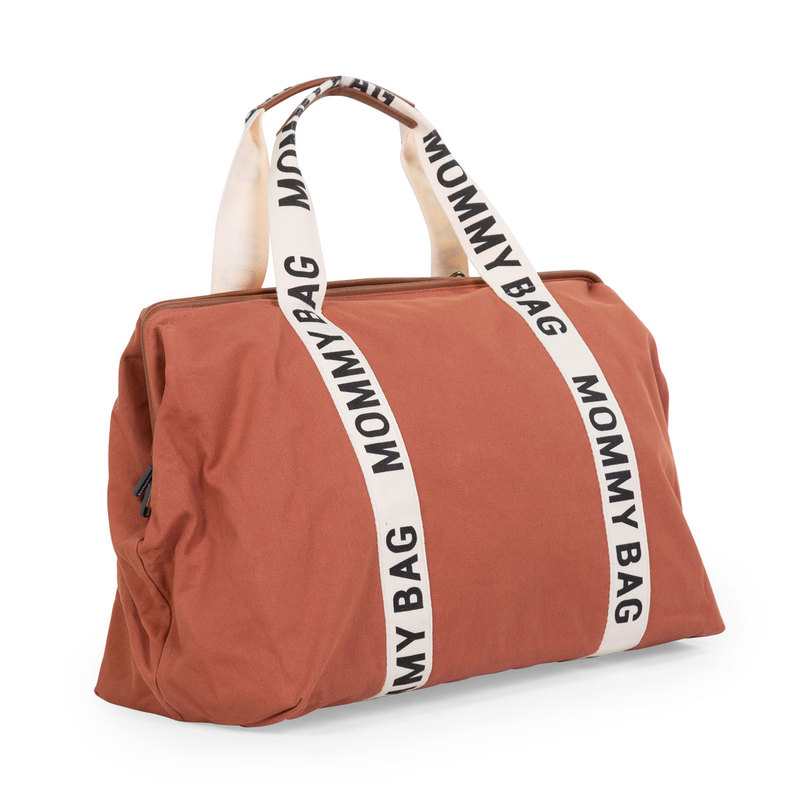 Sac à langer Mommy Bags Canvas Signature terracotta Childhome