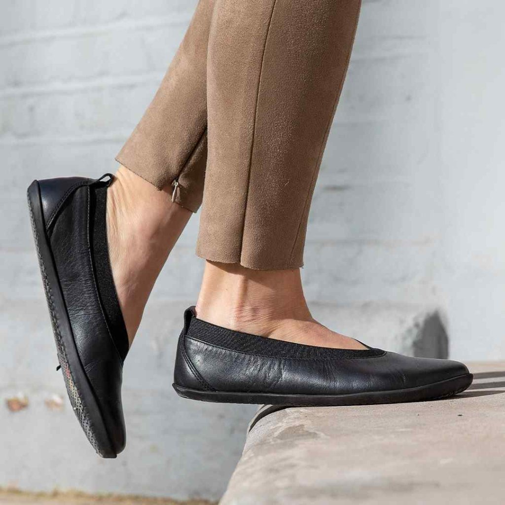 Vivobarefoot Opanka Obsidian Barfuß-Ballerinas