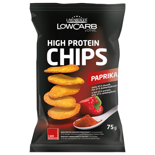 LOWCARB.ONE High Protein Chips Paprika  75 g