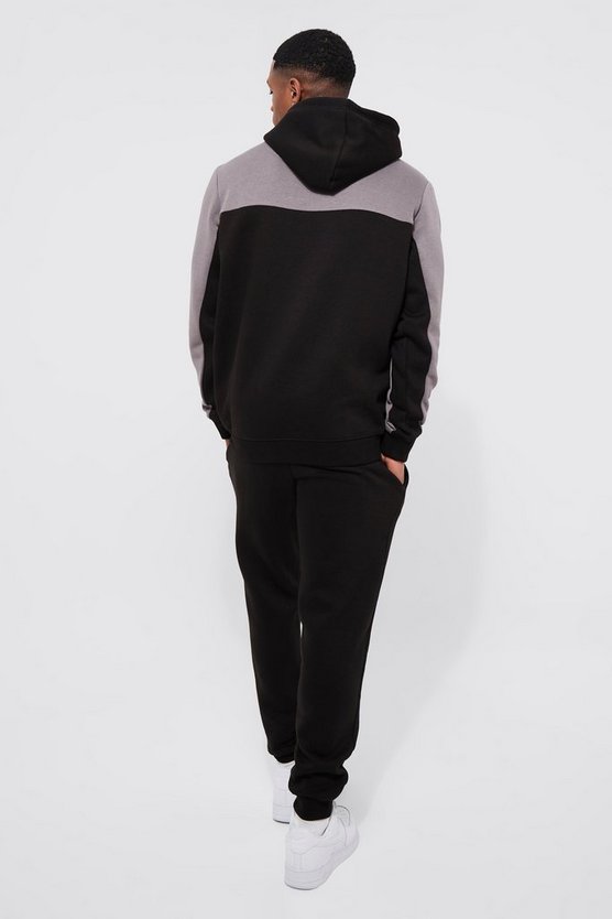 Man Roman Colorblock Trainingsanzug mit Kapuze