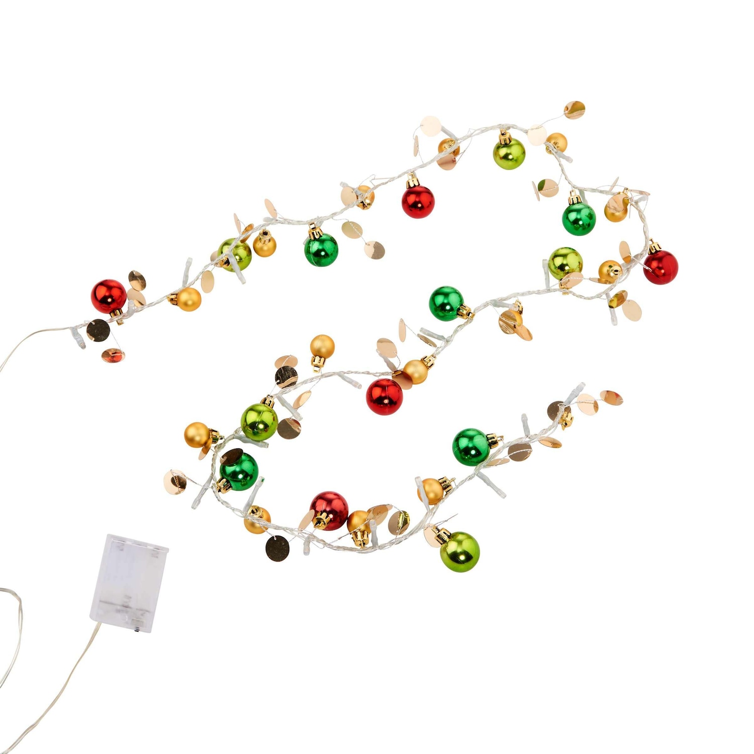 JOLLY LIGHTS LED-Lichterkette mit Kugeln und USB-Batteriefach