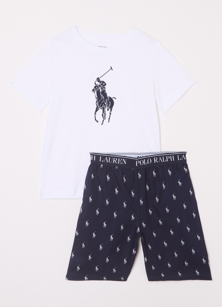Un set de pijamale cu imprimeu al logo-ului Ralph Lauren