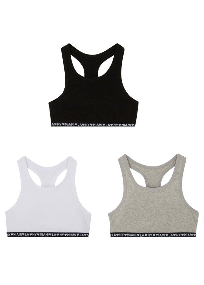 Mädchen Bustier (3er Pack)