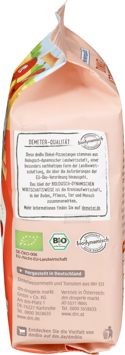 Kindersnack Dinkel Pizza Stangen, ab 3 Jahren, demeter, 80 g