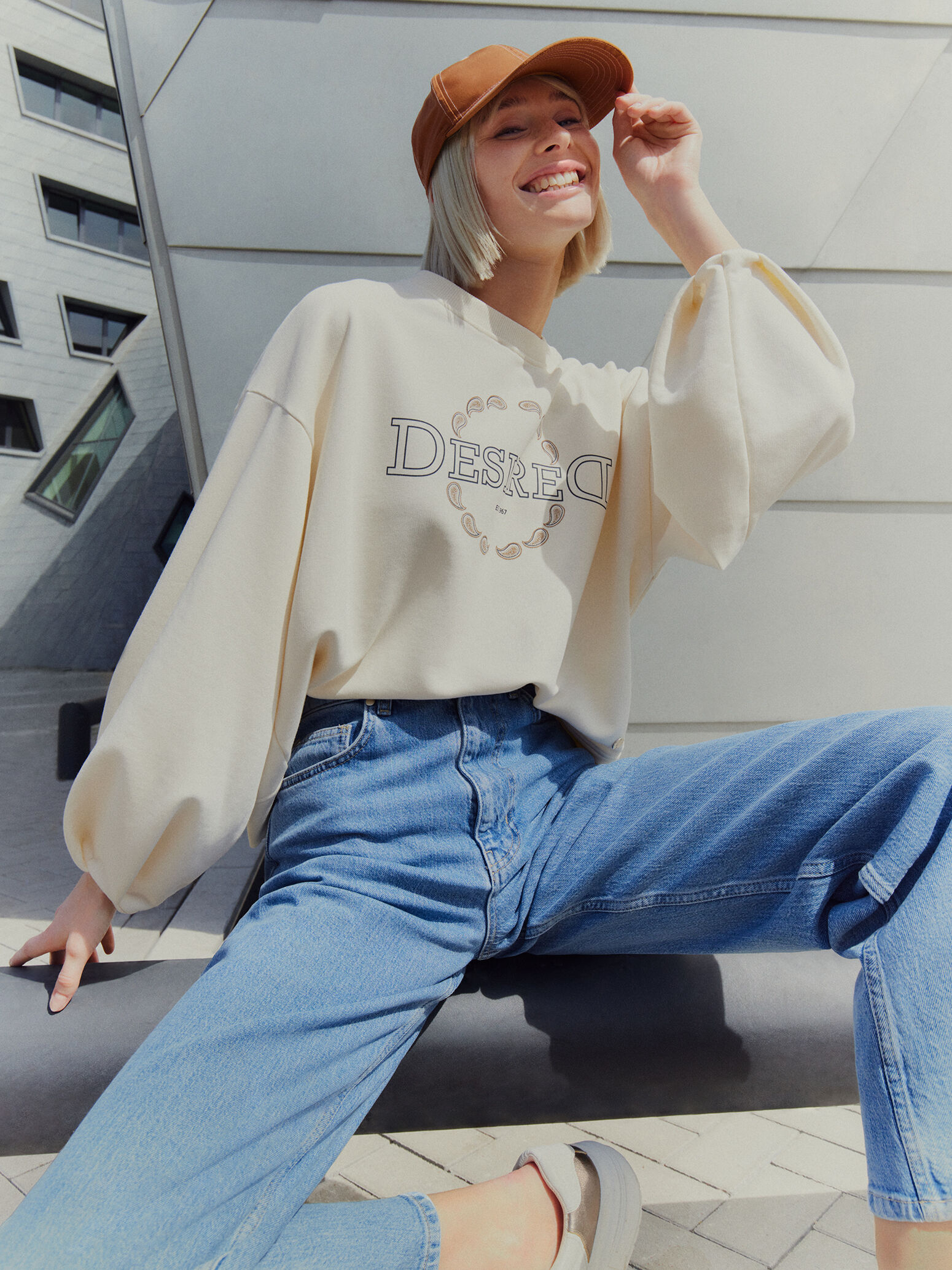 Sweat-shirt - blanc