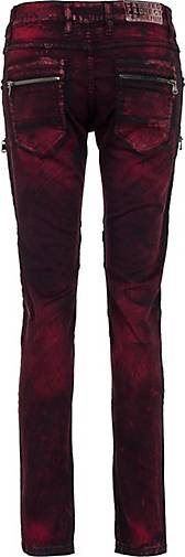 Cipo & Baxx Jeans mit ausgefallenem Nietenbesatz in Slim Fit