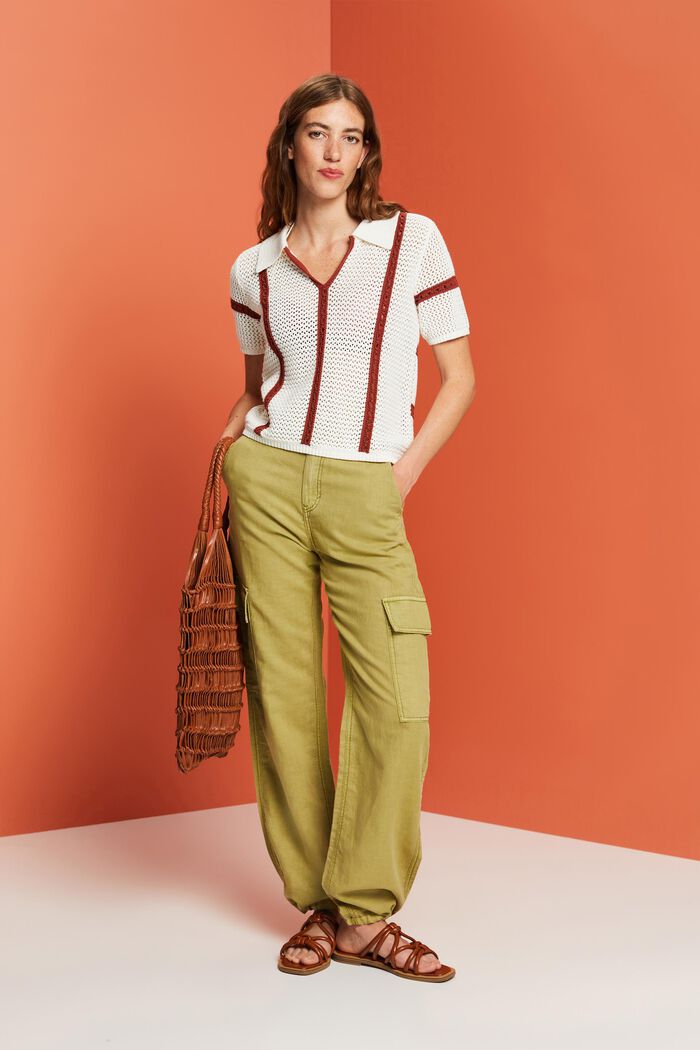 Pants woven