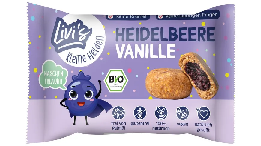 Livi's Kleine Helden Bio Heidelbeere Vanille 24 g