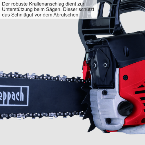 Scheppach Benzin Kettensäge CSP530S inkl. Brille und Gehörschutz