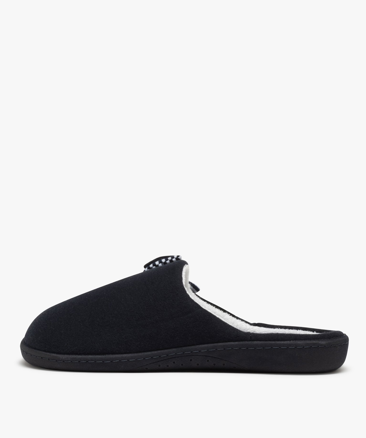 Chaussons femme mules rembourrées en jersey - Isotoner marine | GEMO