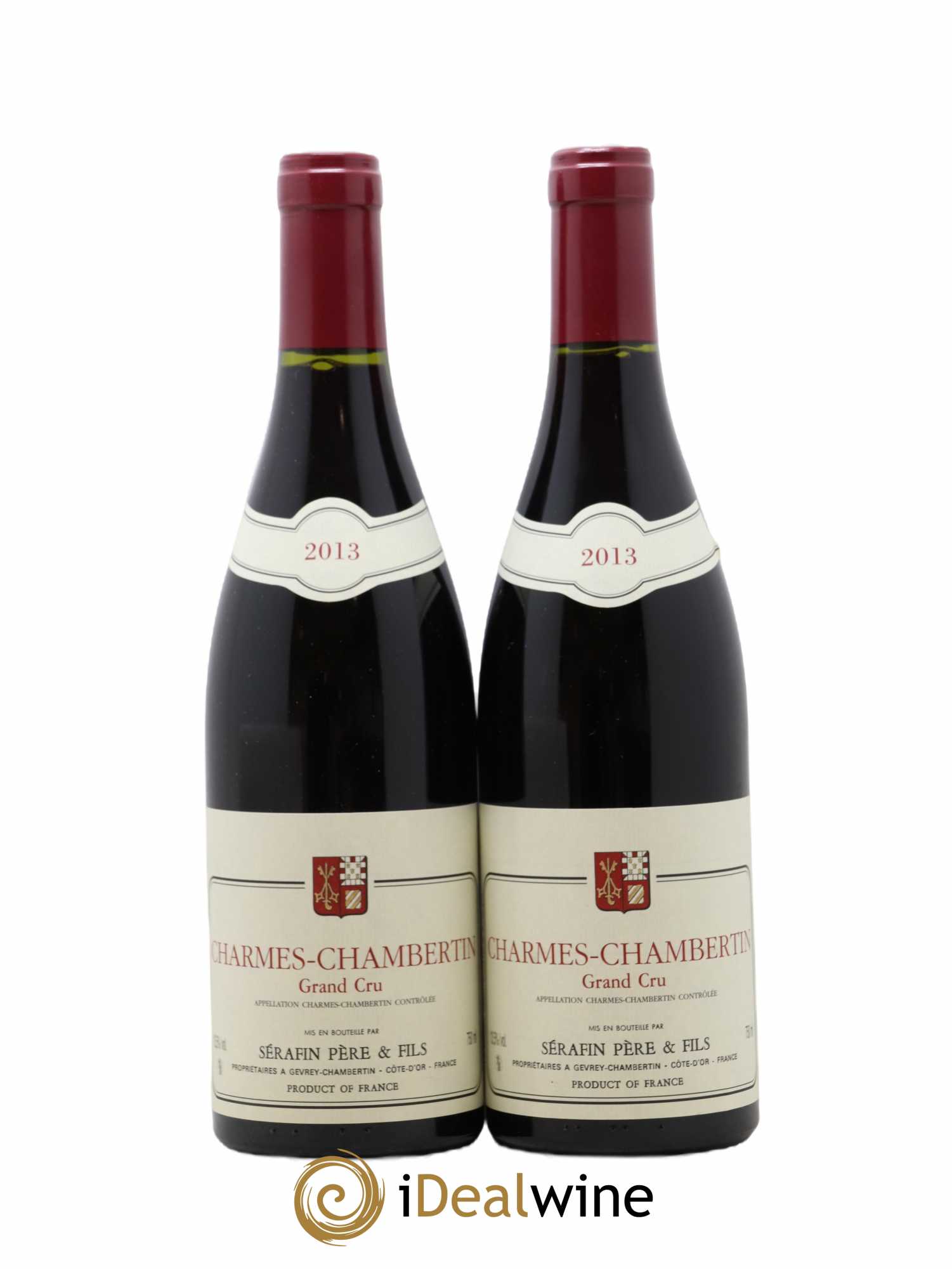 Chambertin Grand Cru Charmes Serafin 2013 - Lot de 2 Bouteilles