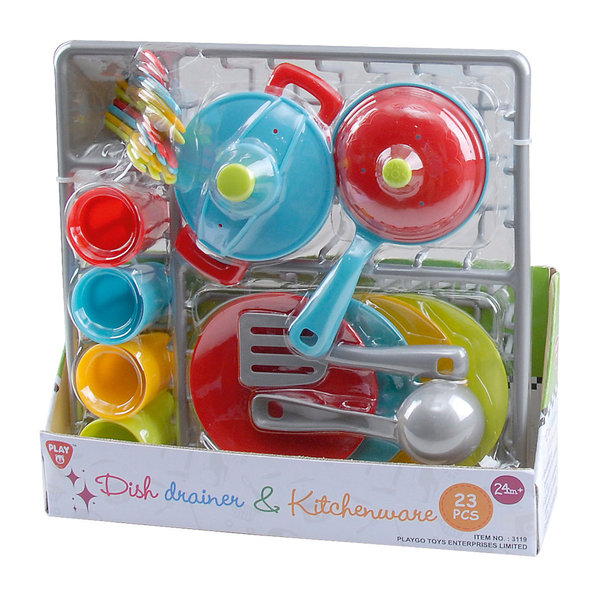DISH DRAINER & KITCHENWARE - 23 PCS