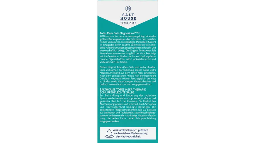 SALTHOUSE Totes Meer Therapie Schuppenflechte Salbe 75 ml