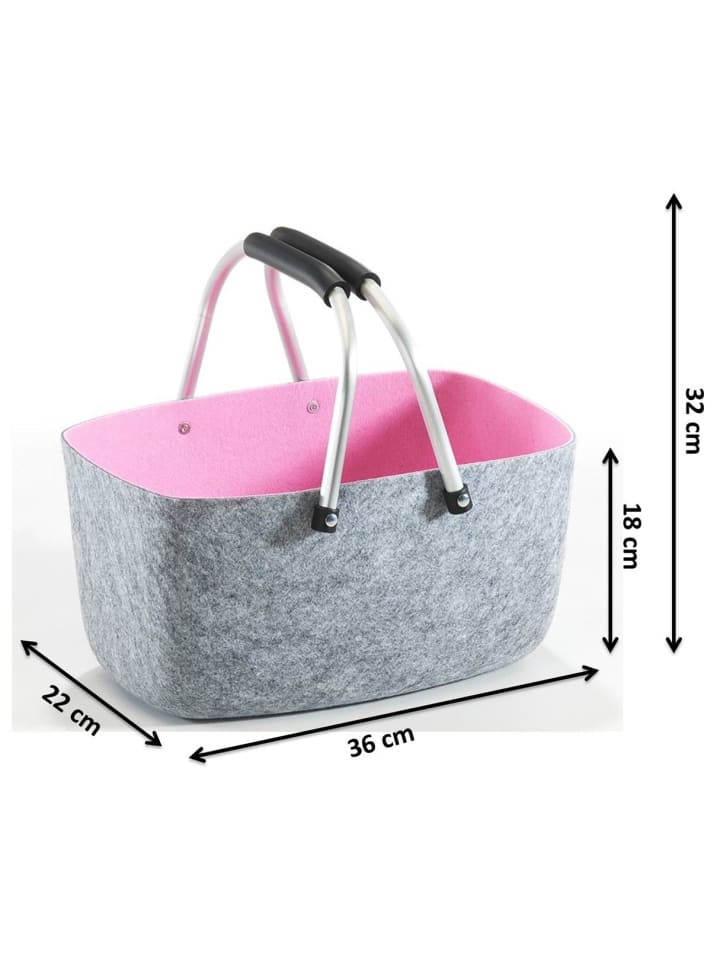 kobolo Einkaufskorb KLAPPROSE36 in Rosa günstig kaufen onesize