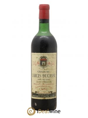 Château Larcis Ducasse 1er Grand Cru Classé B  1970 - Lot de 1 Bouteille