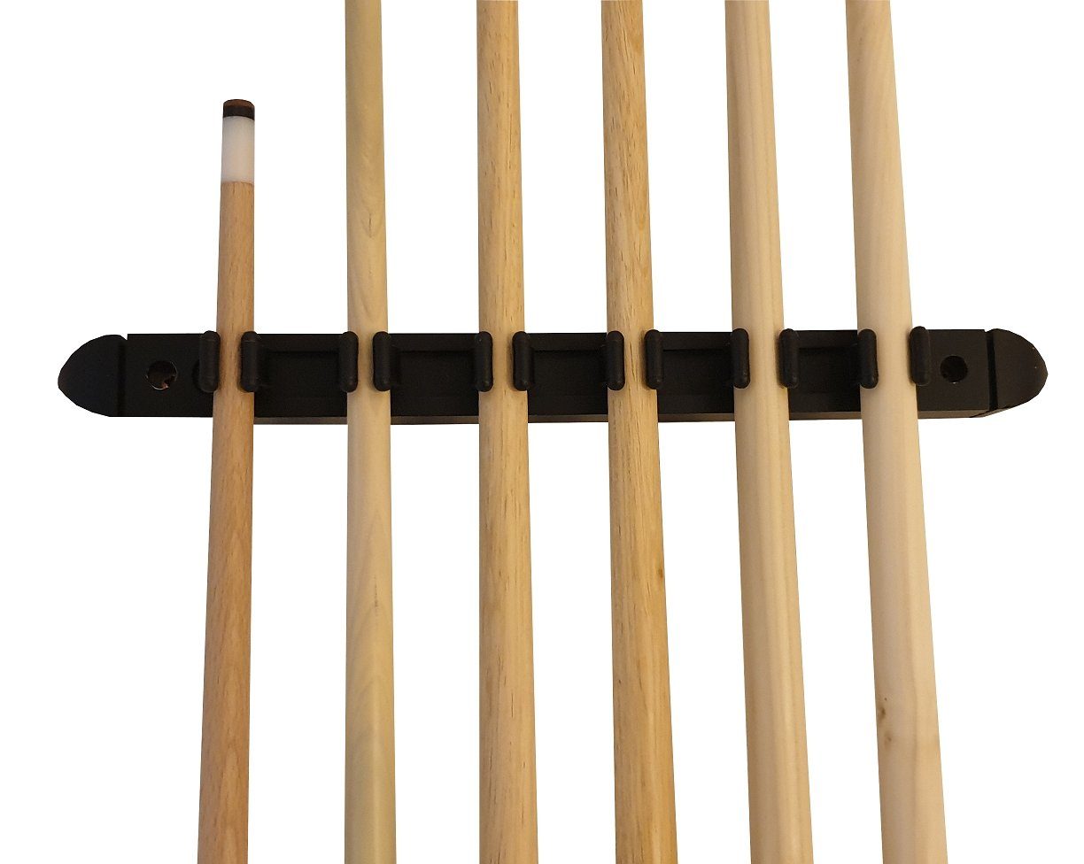 John West Billardtisch Billard Set - Wandhalterung + 2 Profi Queue + 2 Standard Queue + 2 kurze Queue, (1-tlg)