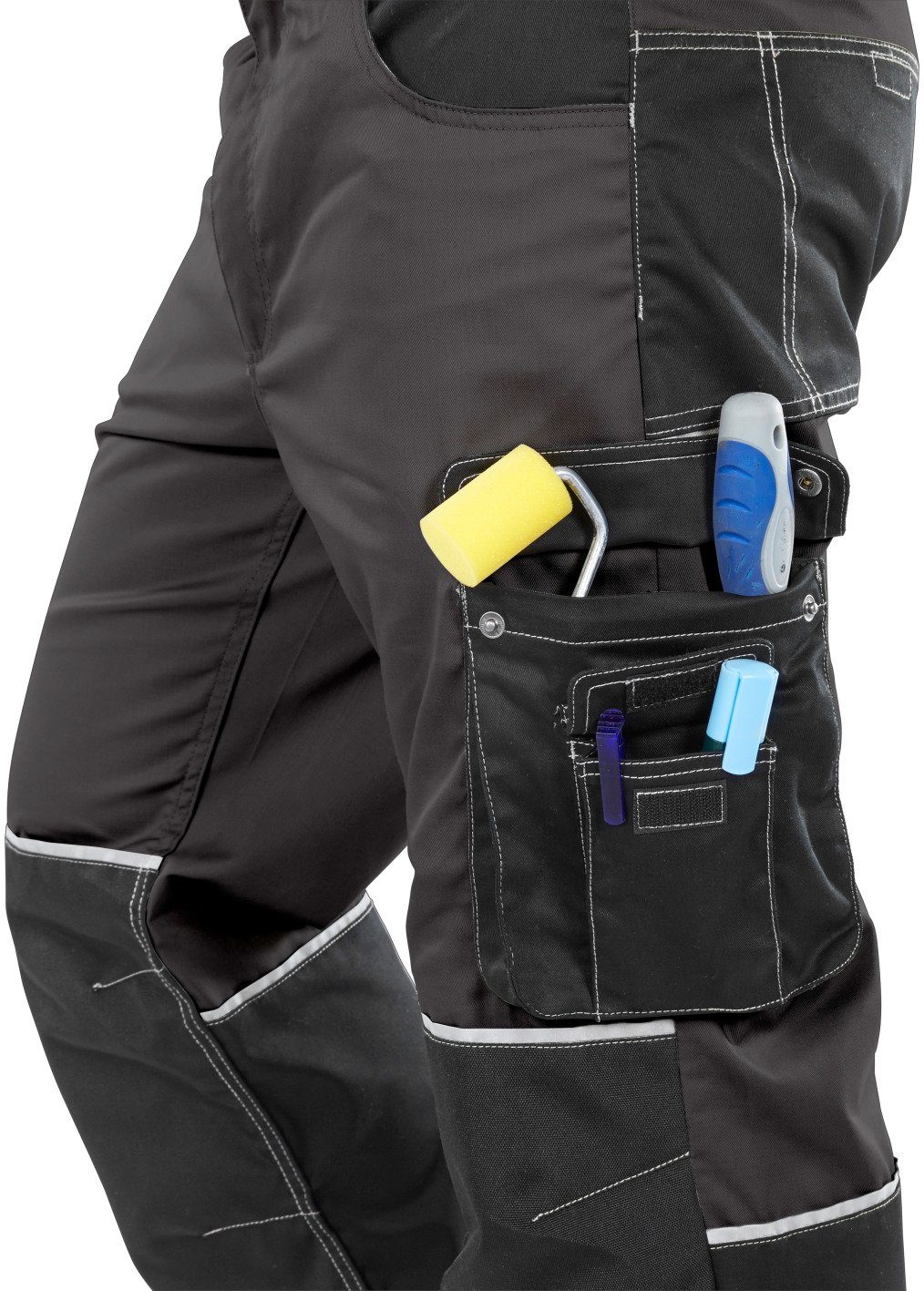 Northern Country Arbeitshose Worker (Spar-Set, 2-tlg., 2er Spar Set, aus strapazierfähigen Materialien) mit verstärktem Kniebereich, elastischer Bund, 8 Taschen