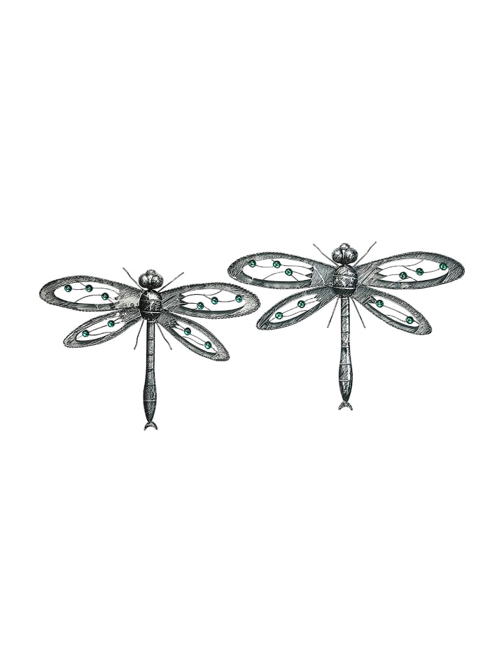 kobolo 2tlg. Set Dekofigur DRAGONFLY in Grau günstig kaufen onesize